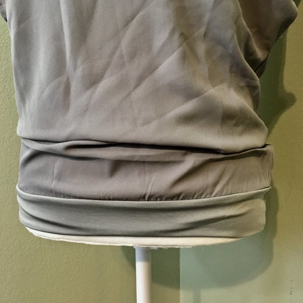 Zeagoo Double Layer Gray Flutter Sleeve Top, Xl - image 7